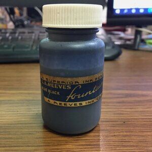 Vintage L. A. Reeves Ink Blue Black for fountain pens